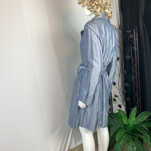 NWOT Ann Taylor Stylized Belted Trench Coat Lightweight - Picture 2 of 11